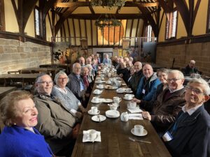 Society taking tea at the Lord Leycester Hospital