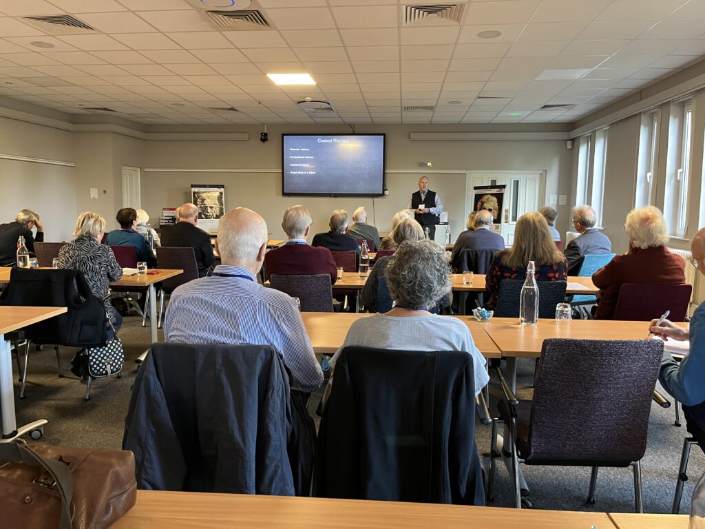 John Parkinson giving his lecture at the 2025 Lindsay Society for the History of Dentistry Conference