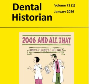 Cropped cover of Dental Historian January 2026